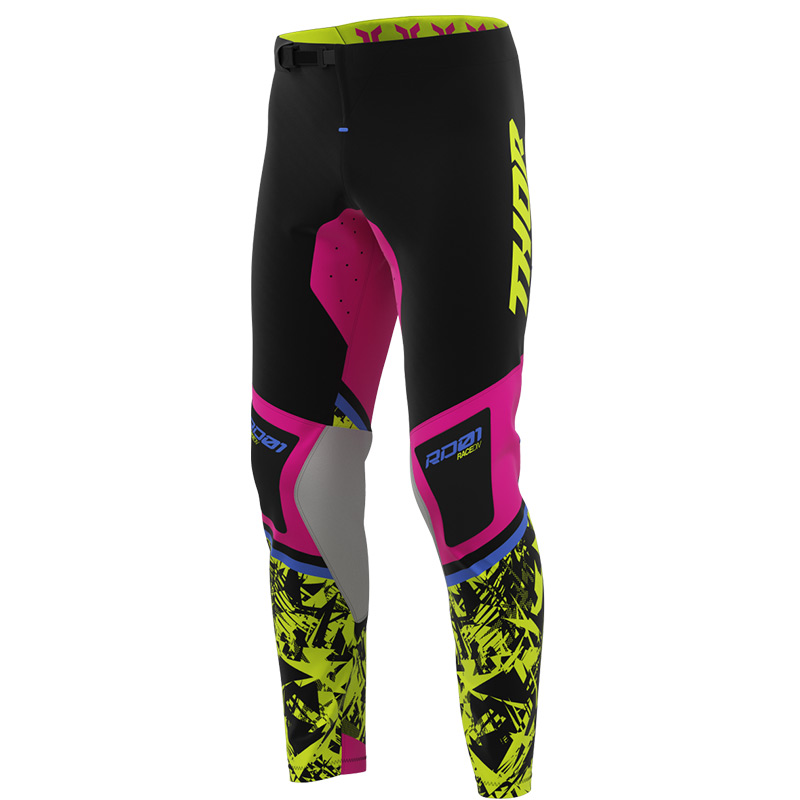 pantalon thor mx 27 sportmode punkd noir rose mx