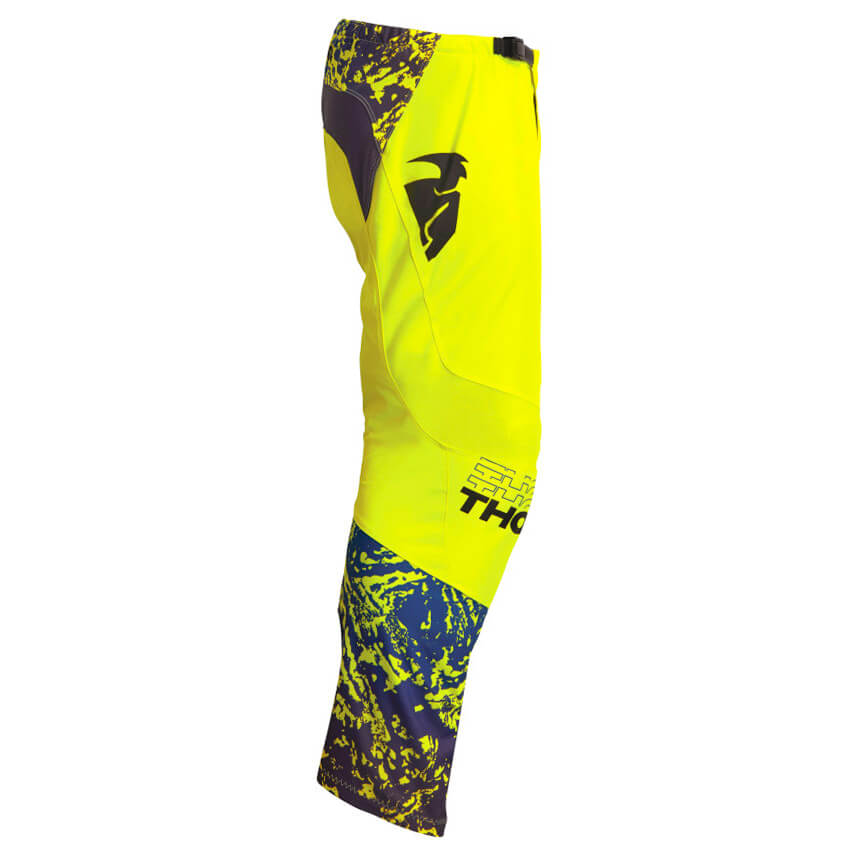 pantalon thor mx sector atlas jaune fluo 2023 motocross