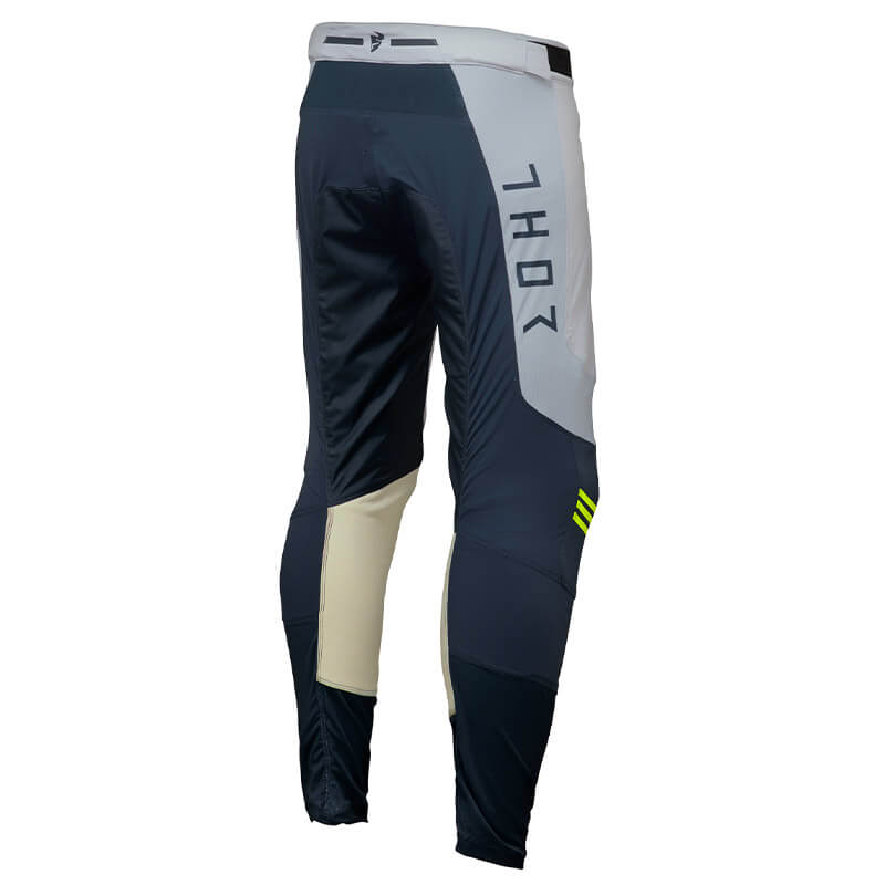 pantalon thor prime ace 2024 bleu nuit jaune moto