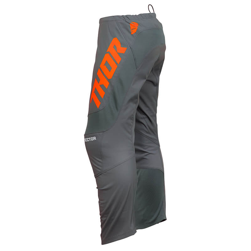 pantalon thor sector charcoal 2024 orange motocross