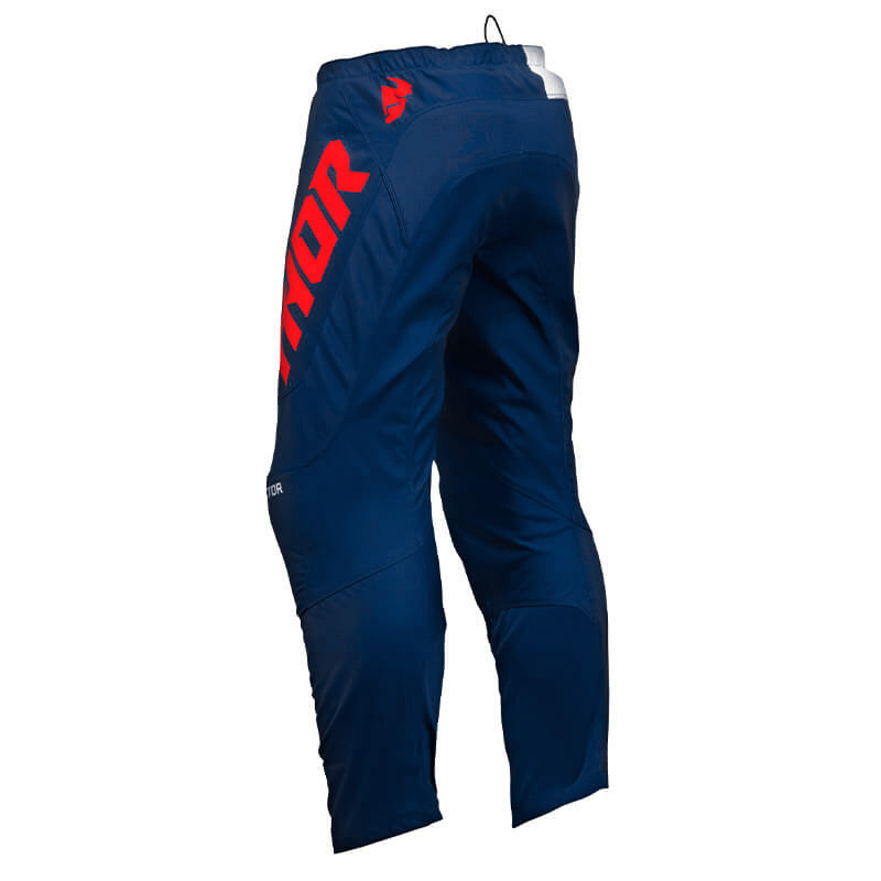 pantalon thor sector checker 2024 bleu blanc rouge moto