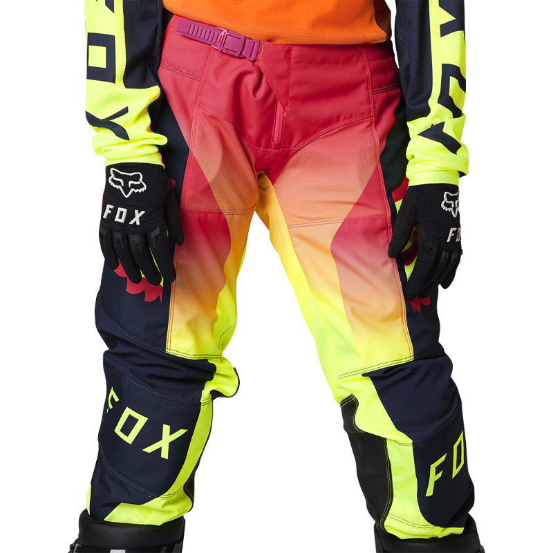 pantalon wmns fox racing 180 leed 2023 jaune fluo motocross