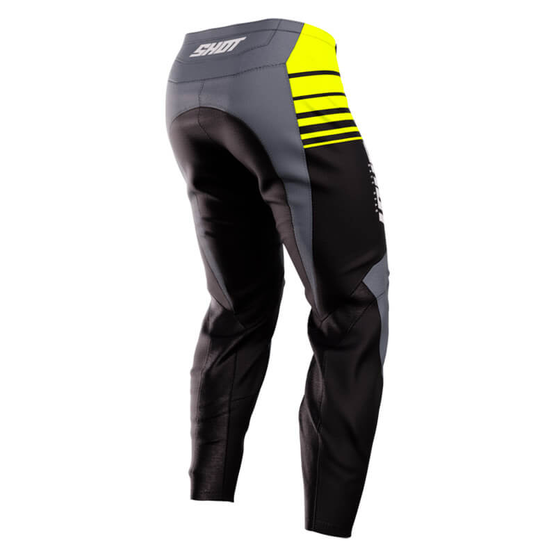 pantalon youth shot devo peak 2023 gris jaune moto