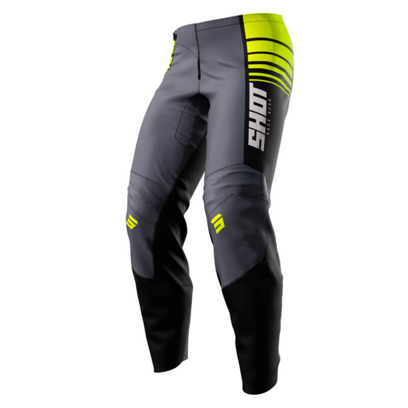 pantalon youth shot devo peak 2023 gris jaune mx