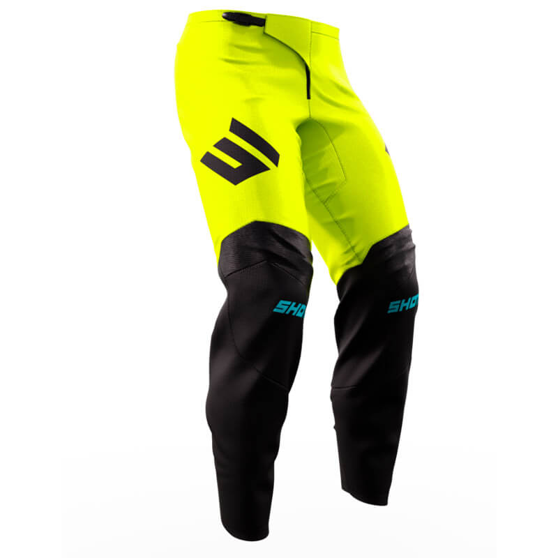 pantalon youth shot draw 2024 jaune fluo motocross