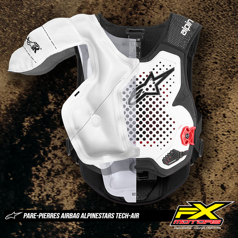pare pierres airbag alpinestars techair fxmotors