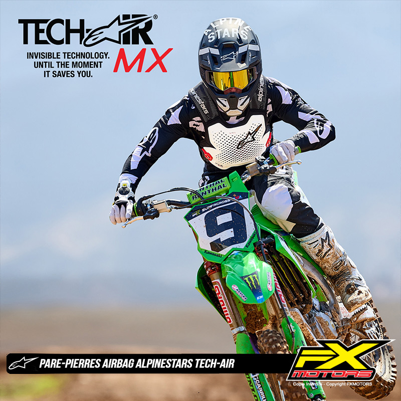 pare pierres airbag alpinestars techair motocross