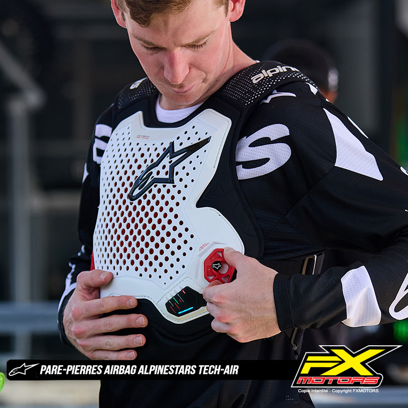 pare pierres airbag alpinestars techair protectionultime