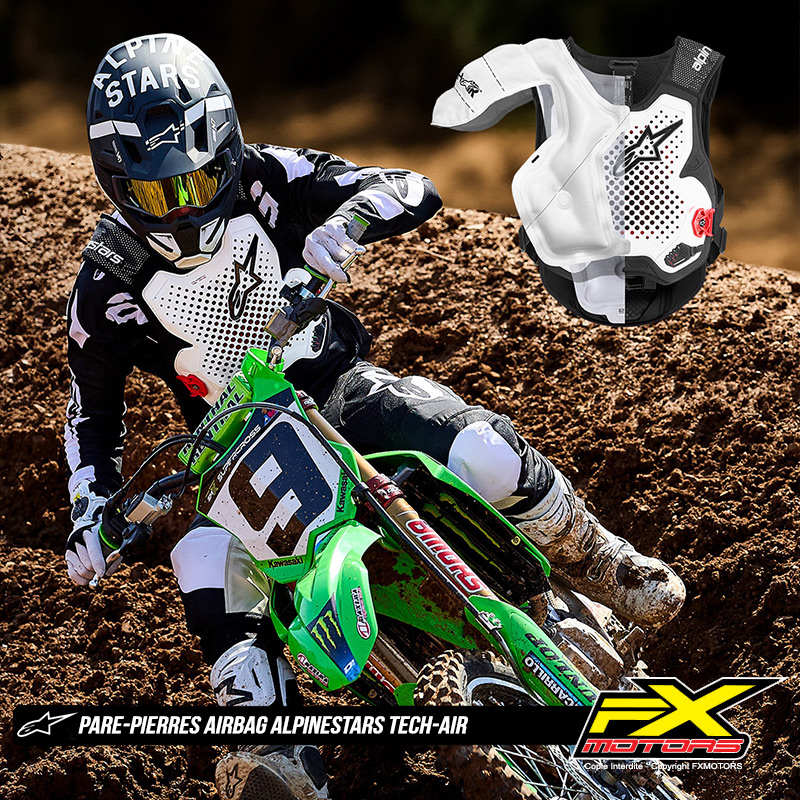pare pierres airbag alpinestars techair supercross