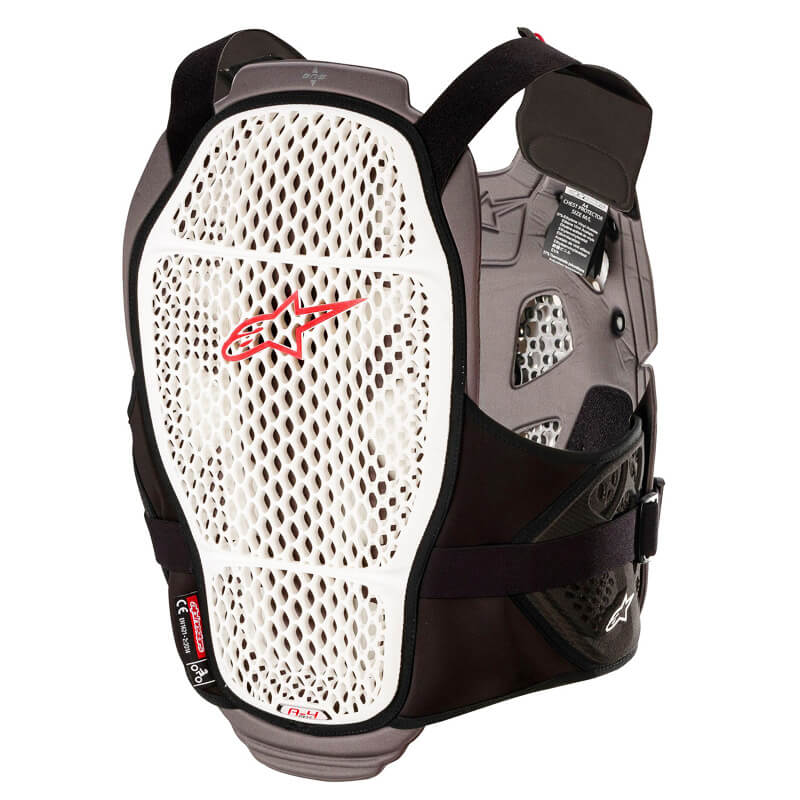 pare pierres alpinestars a4 max blanc gris rouge 2020 cross