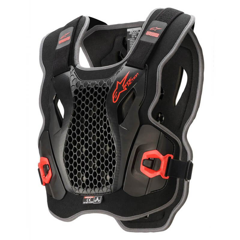 pare pierres alpinestars bionic action noir rouge 2021 cross