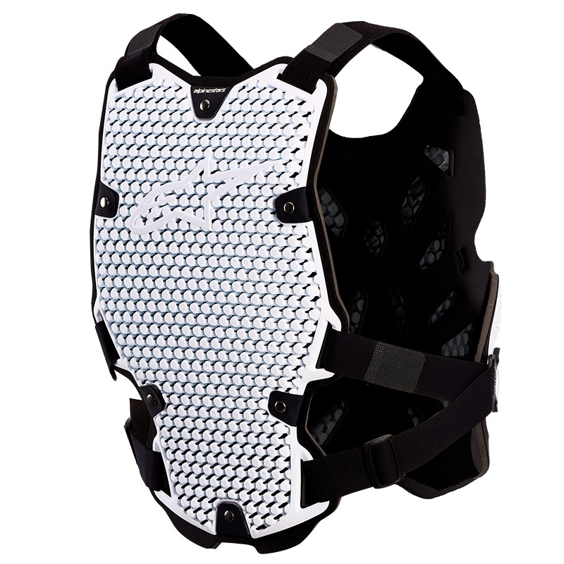 parre pierre alpinestar bionic action v2 chest protector dos blanc