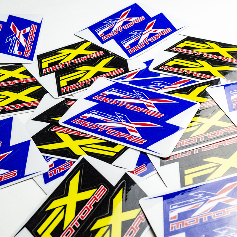 petit stickers fxmotors usa classic plastique moto