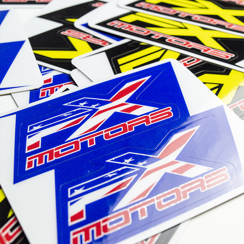 petit stickers fxmotors usa classic plastique motocross
