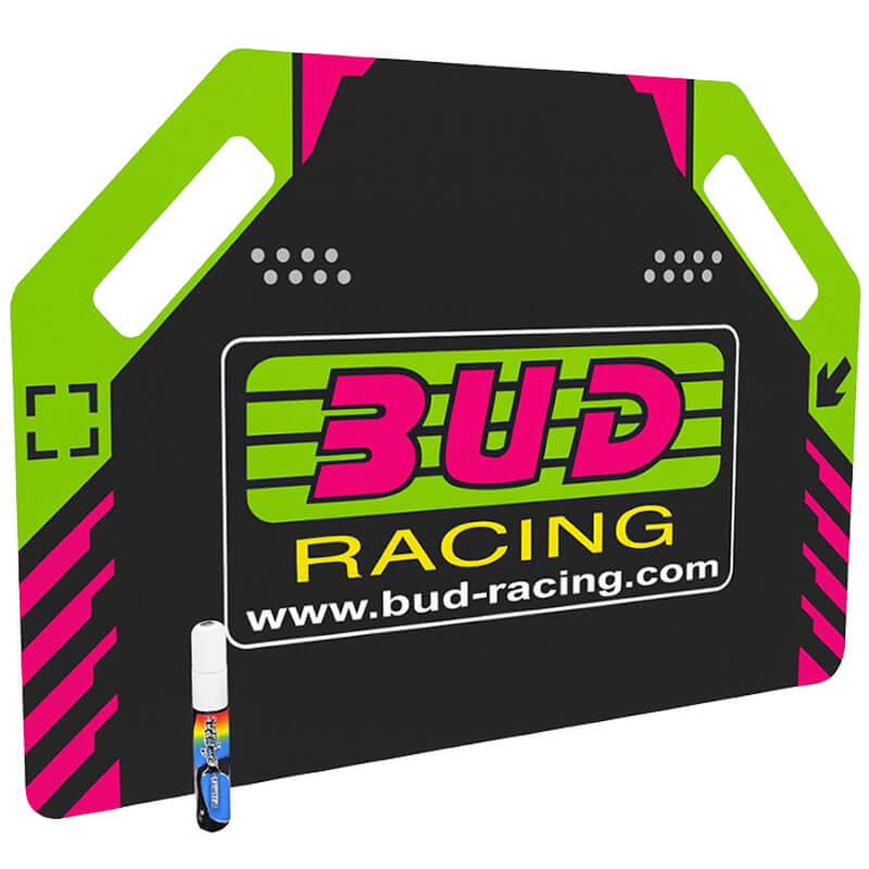 pit board gp bud racing vert rose