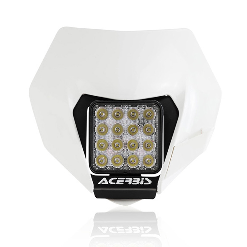 plaque phare led acerbis ktm 2013 2016 blanc