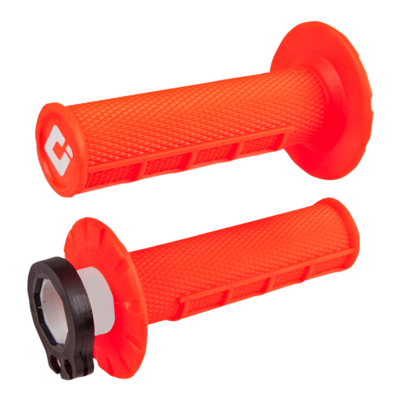 poignees odi grips v2 lock on orange fluo