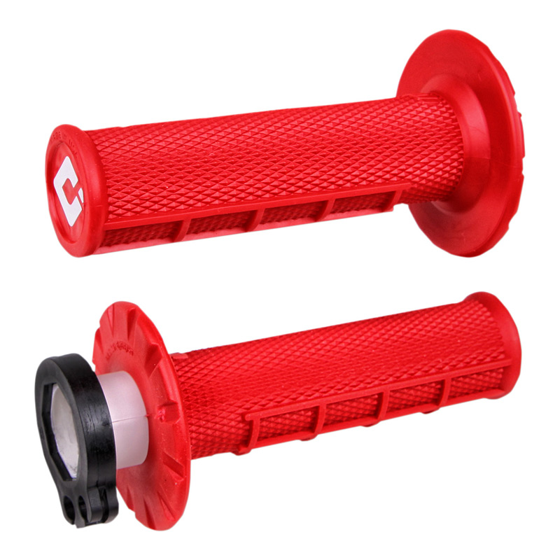 poignees odi grips v2 lock on rouge