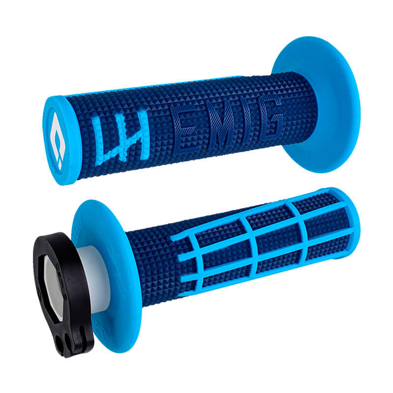 poignet emig 2 0 lock on grips bleu mx