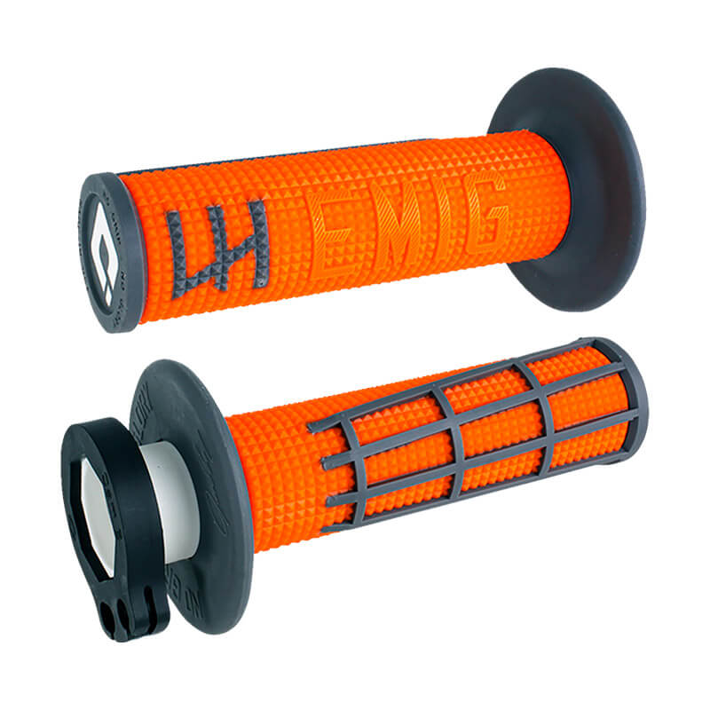 poignet emig 2 0 lock on grips orange mx