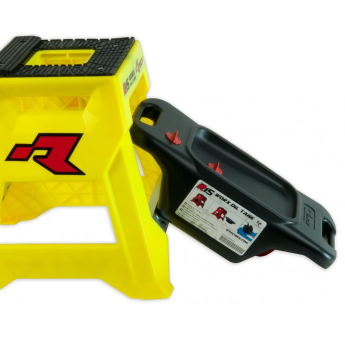 porte moto racetech r15 jaune bac recuperation