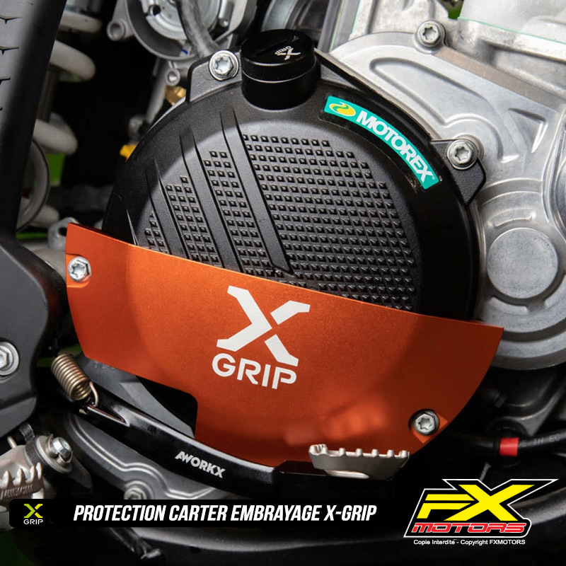 protection carter embrayage ktm husqvarna gasgas xgrip orange