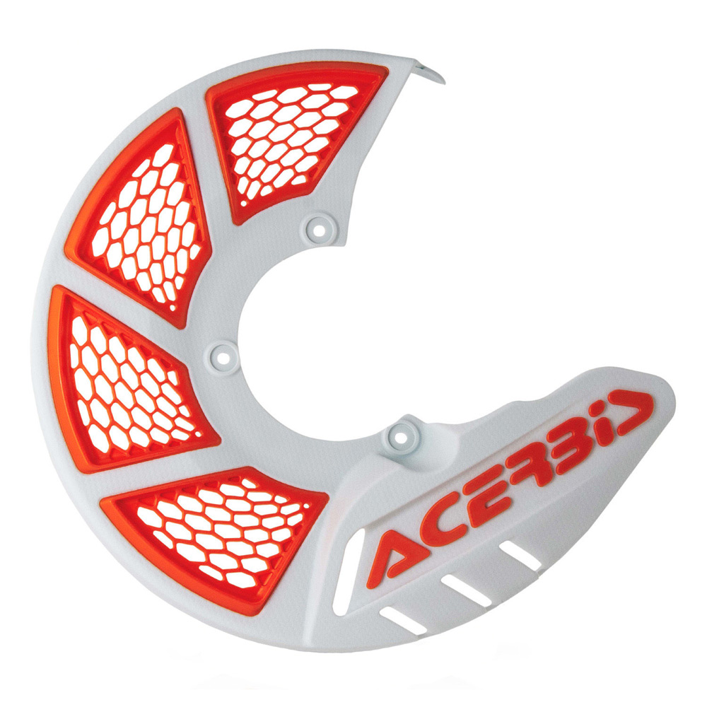 protege disque x brake vented acerbis fxmotors blanc orange