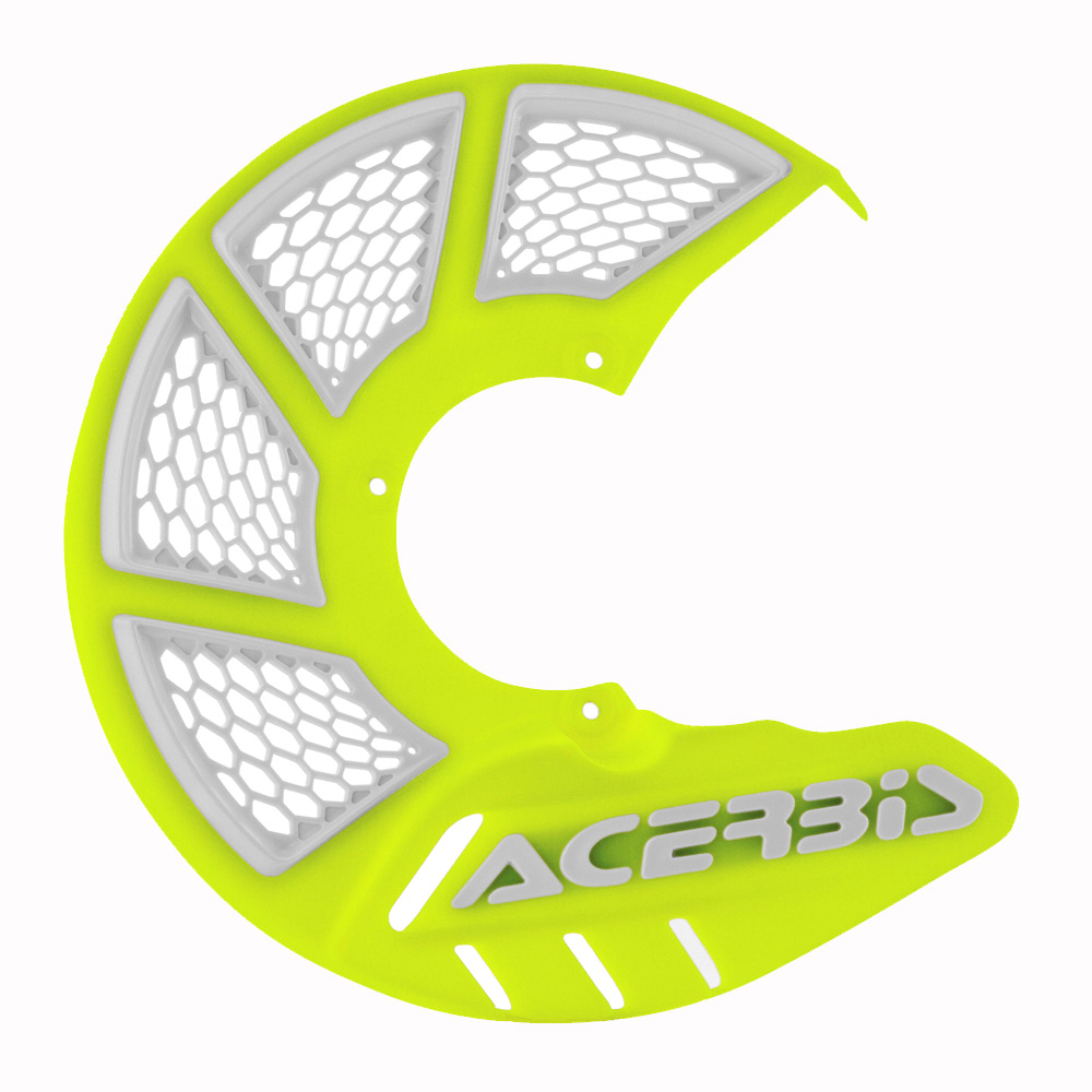 protege disque x brake vented acerbis fxmotors jaune fluo