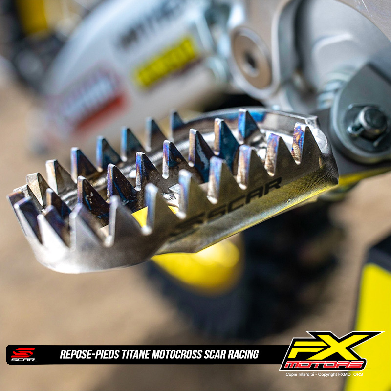 repose pied titane scar racing evo
