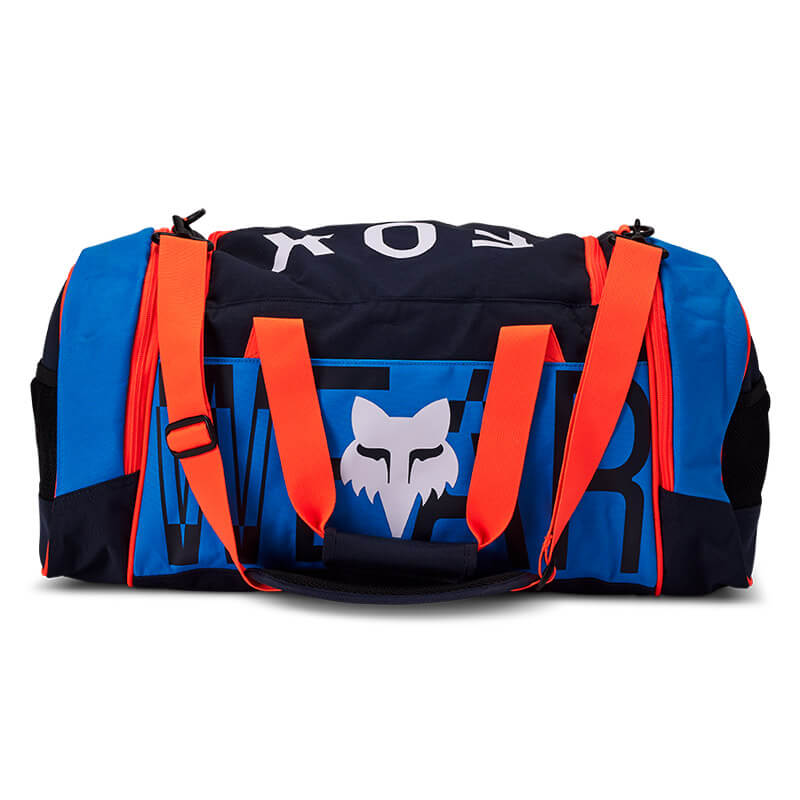 sac moto fox racing 180 duffle race spec bleu cross