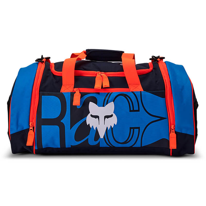 sac moto fox racing 180 duffle race spec bleu