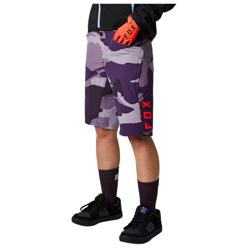 short vtt femme fox racing ranger dri release 2022 camo xc poche