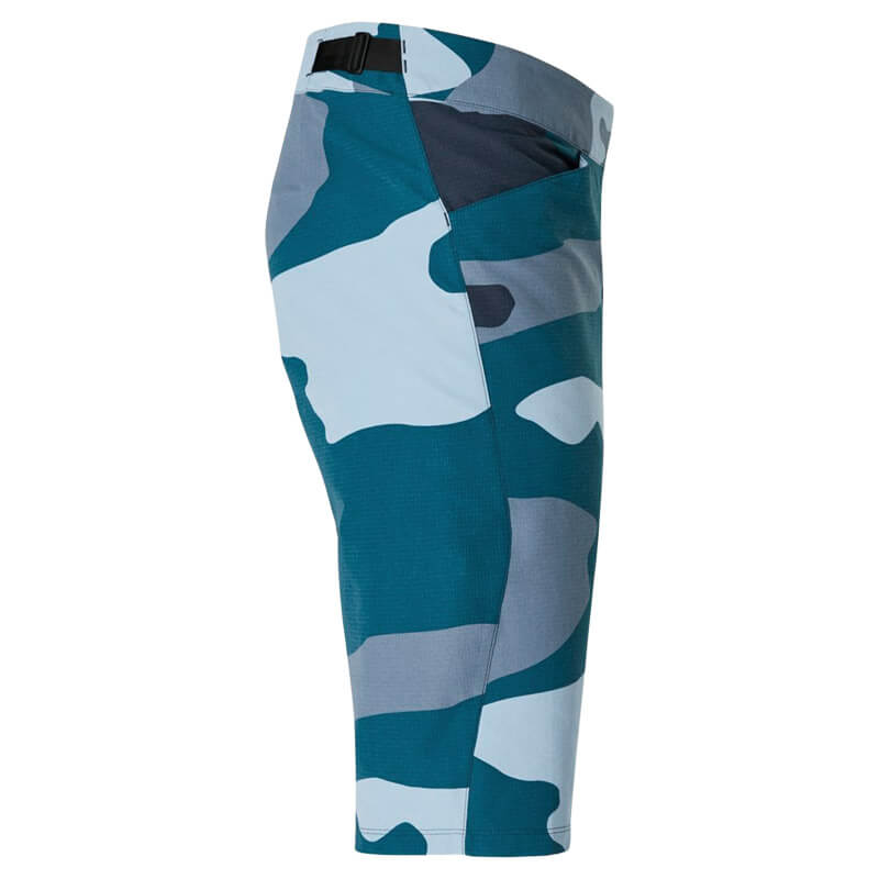 short vtt fox racing ranger camo 2021 bleu cross