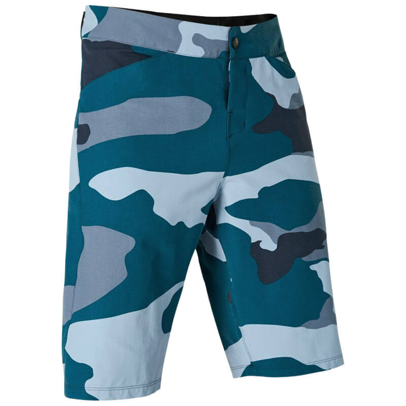 short vtt fox racing ranger camo 2021 bleu xc