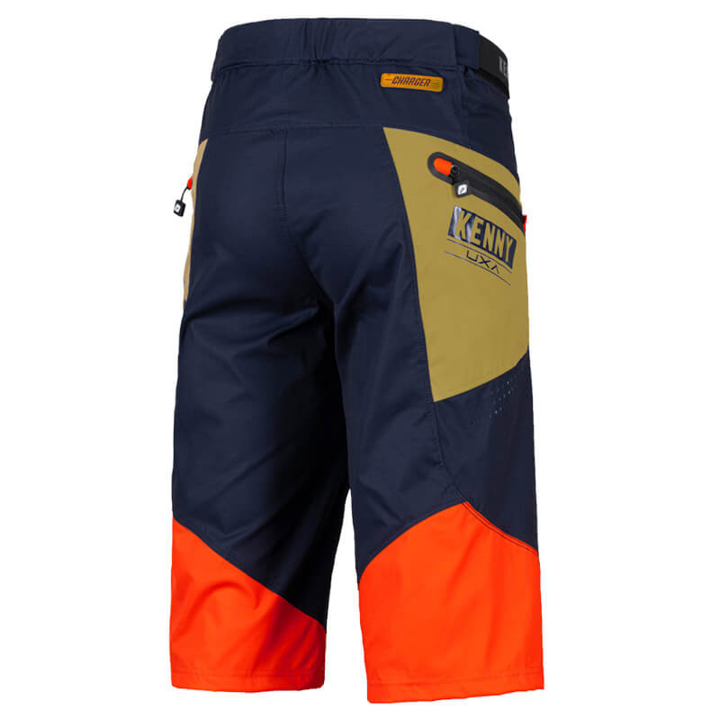 short vtt kenny charger mc 2022 kaki bleu marine enduro