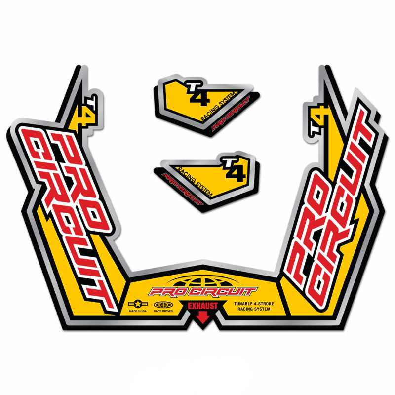 sickers echappement moto pro circuit t4gp