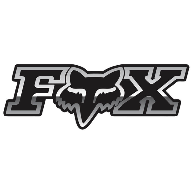 sticker fox head corporate chrome 7