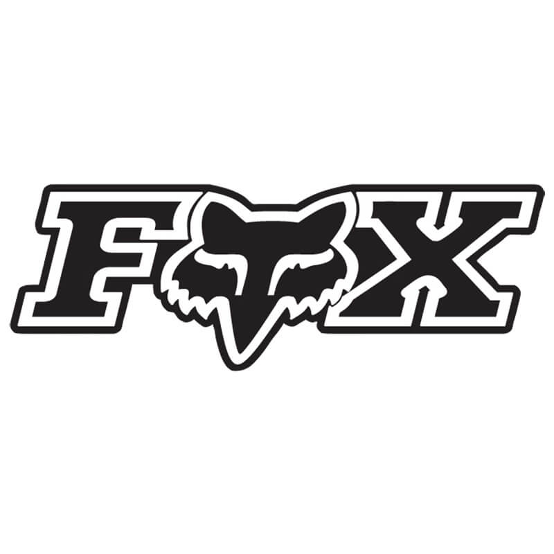 sticker fox head corporate noir 7