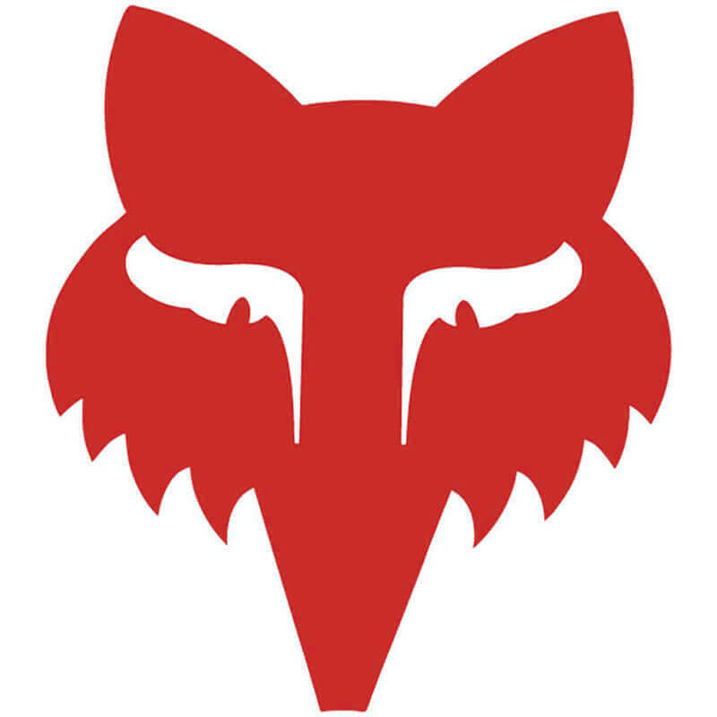 sticker fox legacy head  tdc 3cm rouge