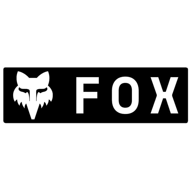 sticker fox racing corporate logo blanc 3