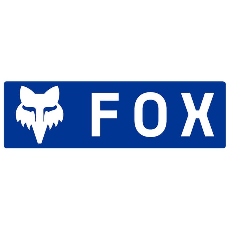 sticker fox racing corporate logo bleu 3