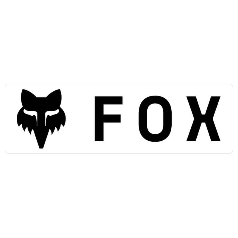 sticker fox racing corporate logo noir 3