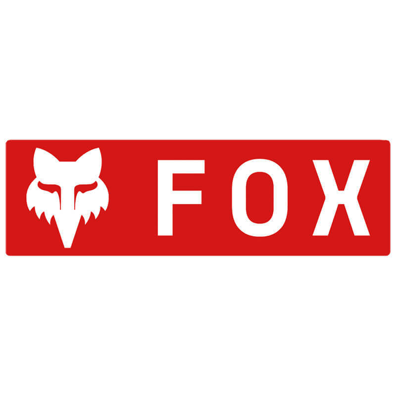 sticker fox racing corporate logo rouge 3