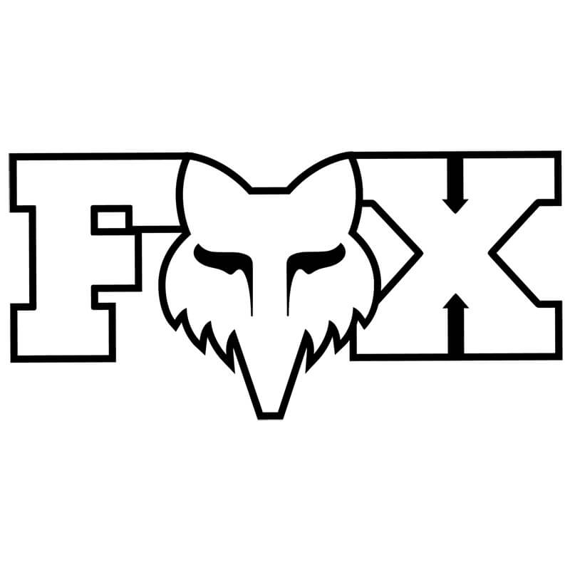 sticker fox racing f head x blanc 3
