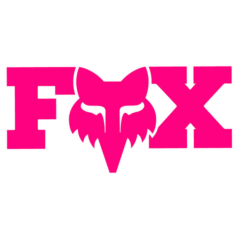 sticker fox racing f head x rose 3