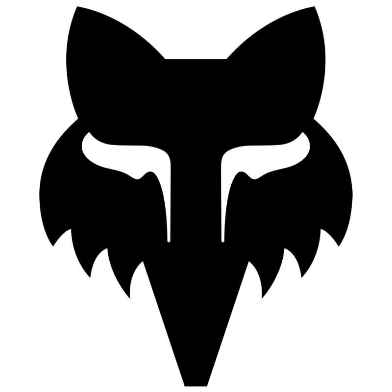 sticker fox racing head noir 4