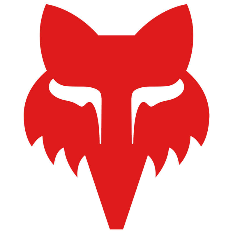 sticker fox racing head rouge 1.5