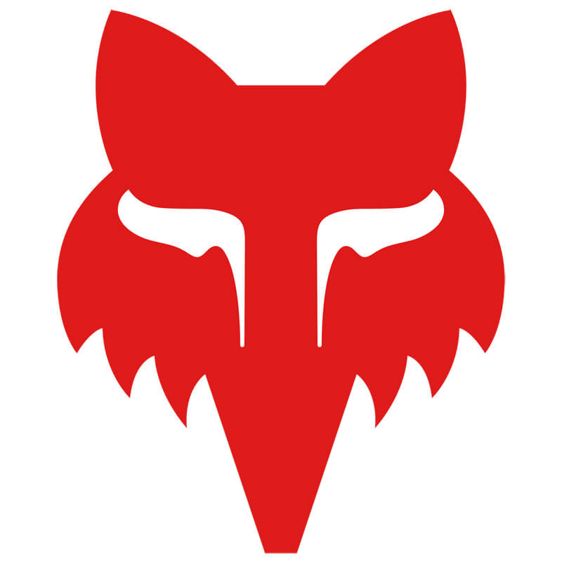 sticker fox racing head rouge 4