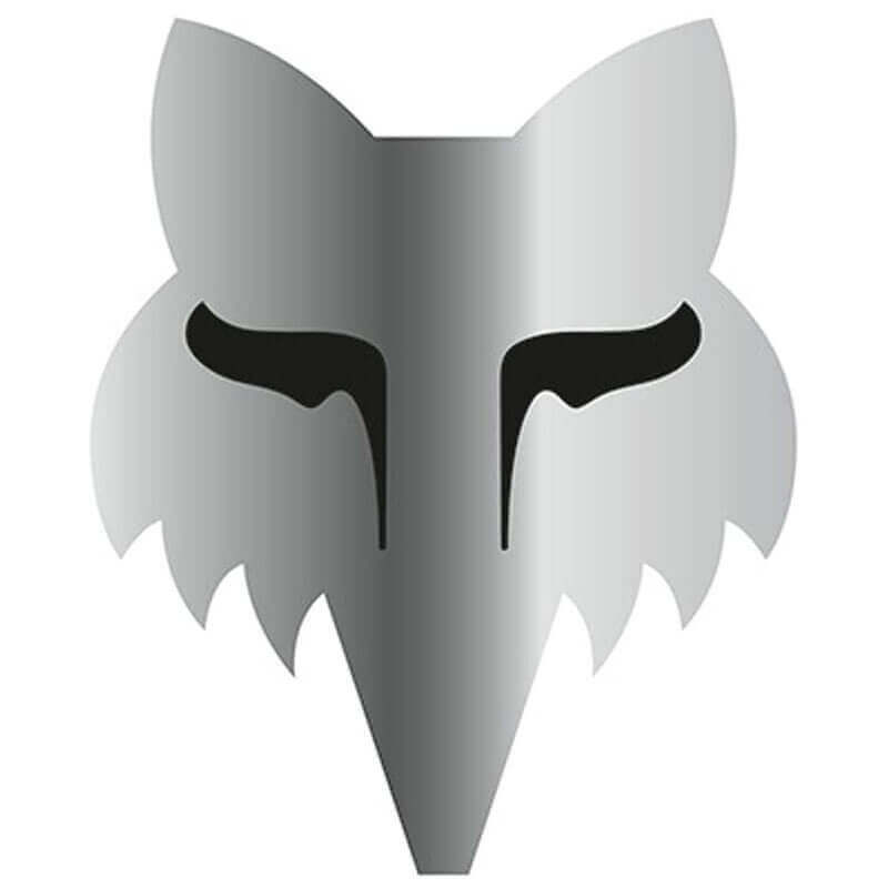 sticker fox racing legacy head tdc 3cm 2023 chrome