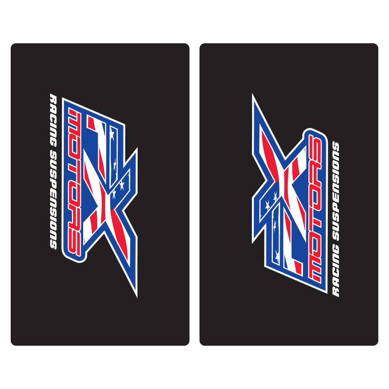 stickers fourche fxmotors usa motocross mx